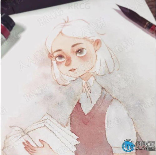 小清新精致知性美女人物头像手绘原画插画集