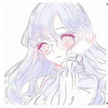 手绘00后可爱女生头像,卡通头像图片
