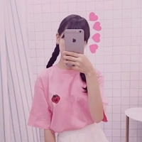 少女粉色系头像原宿风粉色系少女头像
