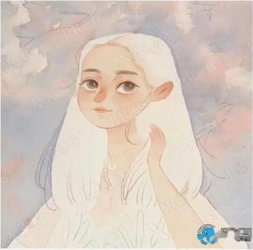 小清新精致知性美女人物头像手绘原画插画集