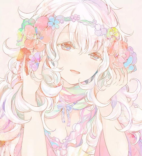 唯美少女小清新温馨花治愈萌二次元堆糖,美好生活研究所