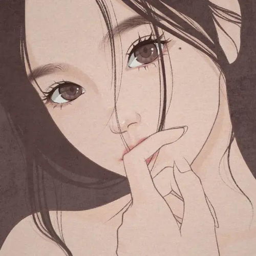 手绘森女头像色彩教程