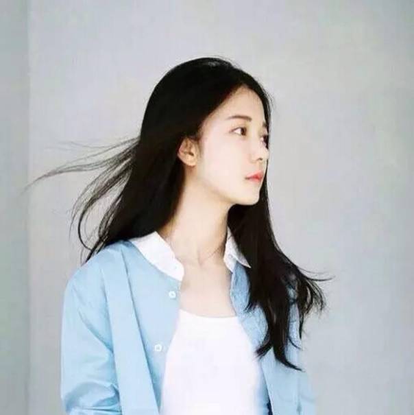 图片女头像手机遮脸刘海风