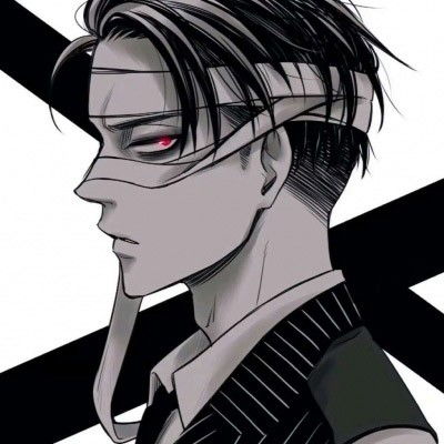 二次元异瞳邪魅男头像帅气妖孽红瞳动漫男头像,卡通头像图片