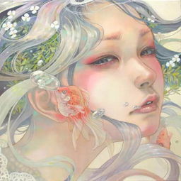 岛国女画师笔下的美女,美丽细腻忧伤情欲邪魅......