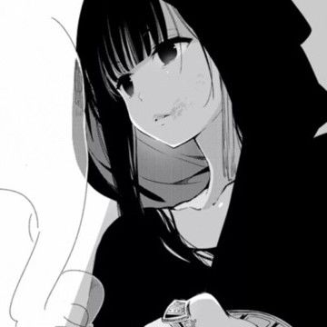 帅气酷酷漫画女生微丧头像,卡通头像图片