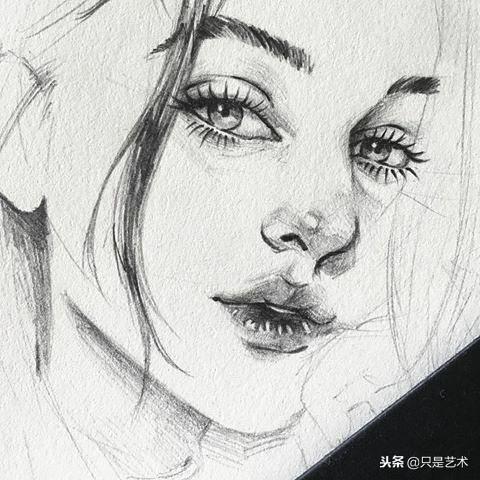 好舒服的素描头像,看完忍不住想画画