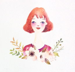 手绘水彩插画