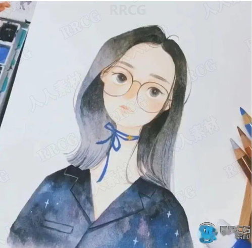 小清新精致知性美女人物头像手绘原画插画集
