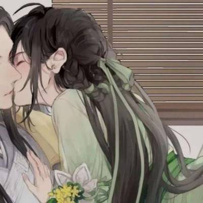 古风情侣头像动漫一对古风cp头像一左一右高清