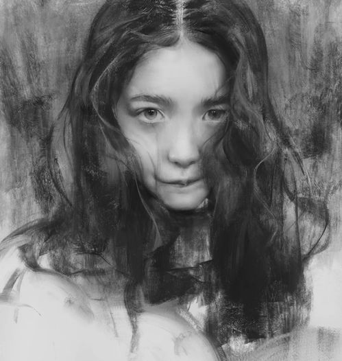 只用素描技法,就可以把女人画这么传情,美到骨子里