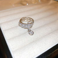 bluenile14k白金交叉镶钻戒指72991多少钱