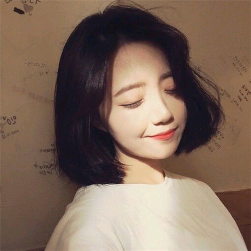 女生头像闺蜜头像短发文艺小清新