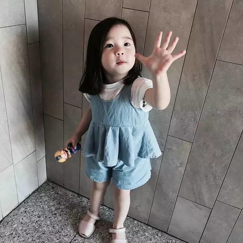 将来生女儿的穿搭范本韩国时尚小女孩可爱得太犯规