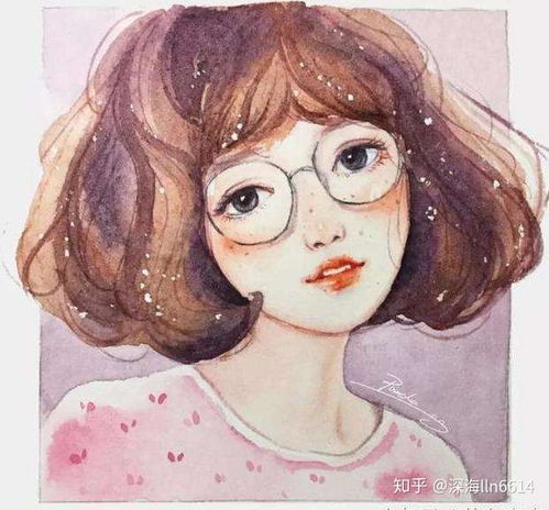 森系水彩女孩,你喜欢的样子我都有...