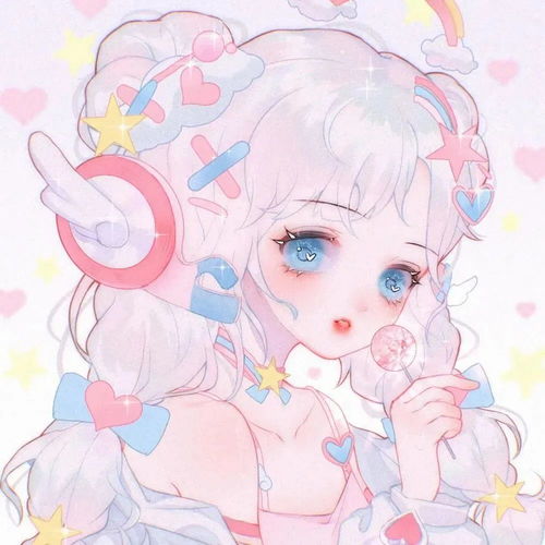 2022年闺蜜头像绝美手绘插画双人闺蜜头像