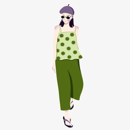 手绘矢量卡通俏皮女生图片素材其他格式下载动漫人物大全
