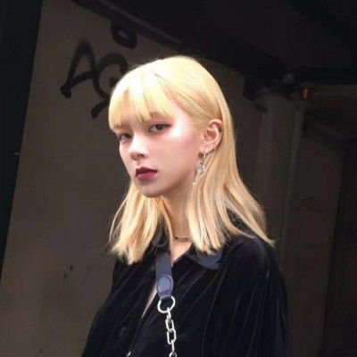 丧风格女头像真人黑暗系颓废女生头像