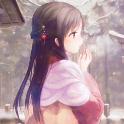 惊艳的古风女生头像本是青灯不归客,但因浊酒留风尘