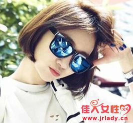 高俊熙短发发型图片和衬衫墨镜搭配更帅