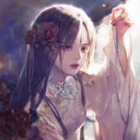 唯美手绘女生头像古风