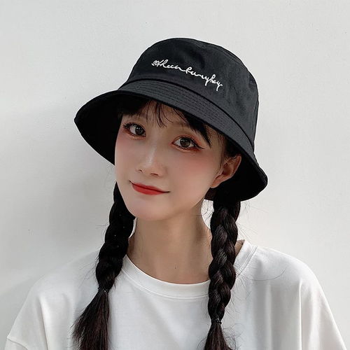 帽子女韩版学生春夏可爱百搭渔夫帽日系文艺防晒遮阳帽子ins盆帽