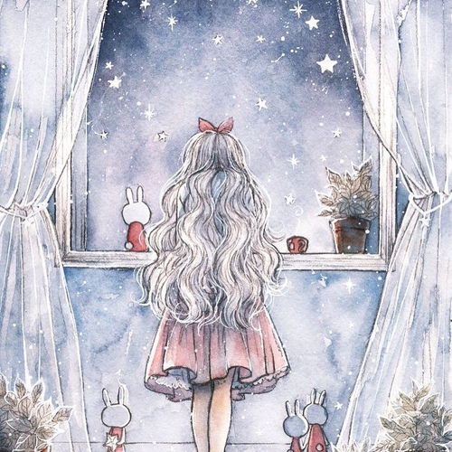 美女头像女生动漫梦幻