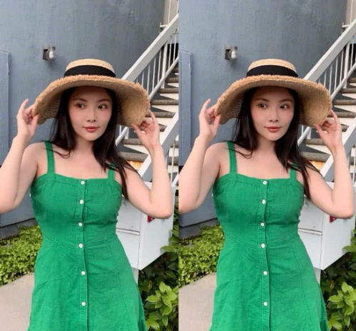 29岁徐冬冬近照挑战绿裙显老,还自嘲胖妞冬