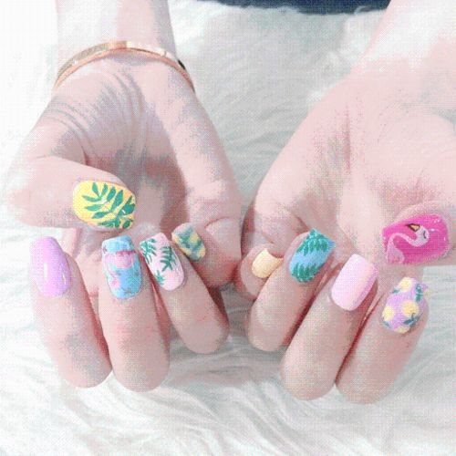 戳戳你的少女心,这些ins风美甲太撩了