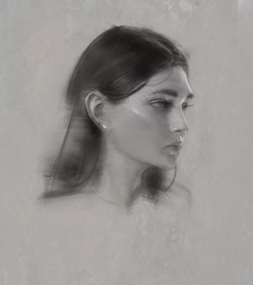 只用素描手法,把女人画这么传情