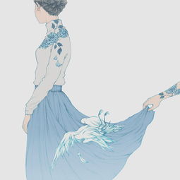 原创清新水彩手绘插画salinity系列
