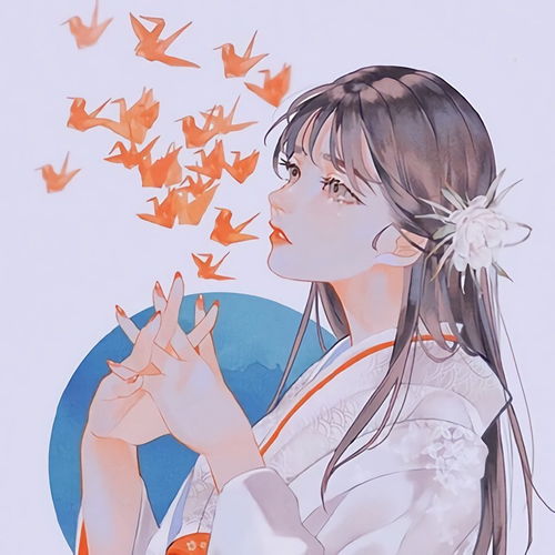 绝美二次元古风女生头像