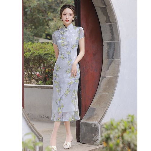 旗袍美女风景高雅美丽美图
