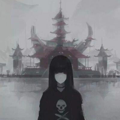 女生伤感黑化头像