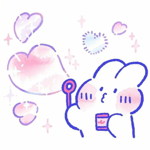 有没有背景是紫色的小兔子壁纸