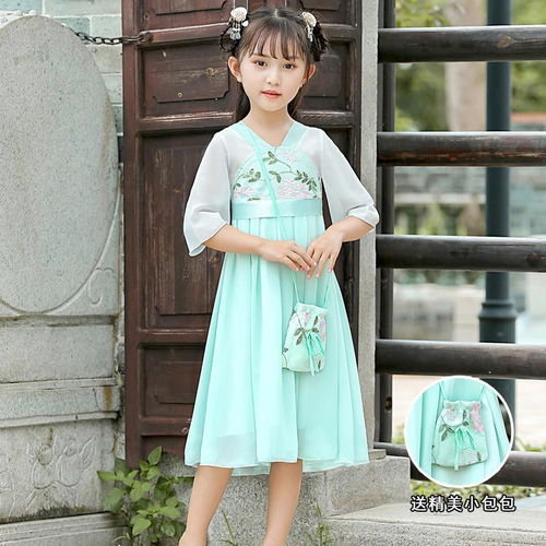 女童夏季新款古装汉服大儿童超仙襦裙小女孩中国风夏装连衣裙子
