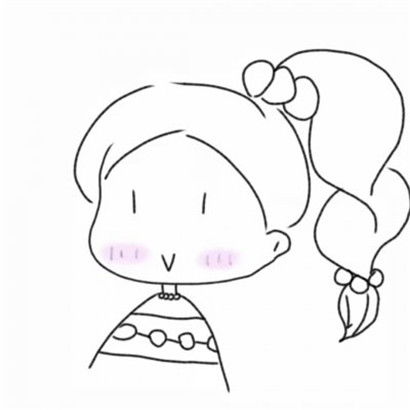侧脸头像女简笔画搜集