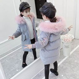 童装女童棉衣外套2018新款韩版中长款棉服女孩个性加厚棉袄冬装潮