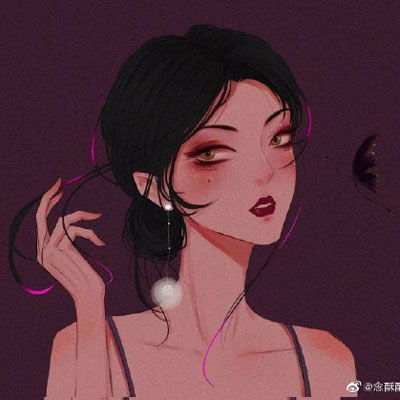 酷酷头像女生卡通社会潮图头像