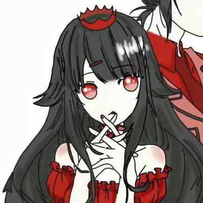 动漫头像病娇白发暗黑