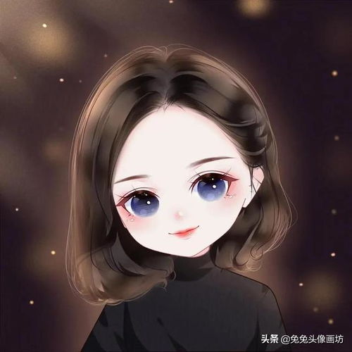 2022年最美短发卡通头像,真人照片变漫画头像,气质洋气又好看