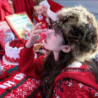 圣诞节女生头像大全2019好看的圣诞节女头像真人