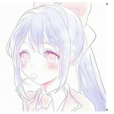 手绘00后可爱女生头像