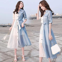 衬衫裙向来是夏季主流,怎么穿都美,使身材比例更加迷人