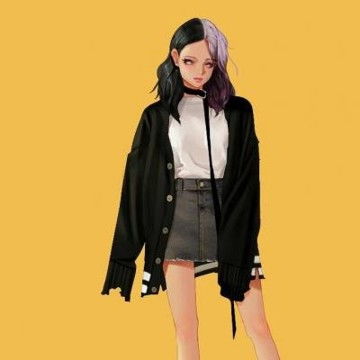 2021年最潮手绘动漫可爱女生头像