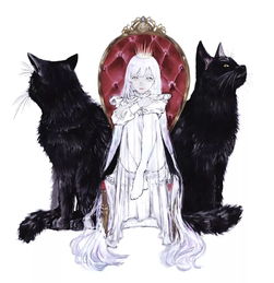 画师描绘令人心动的二次元少女插画,充满忧郁的贵族气质