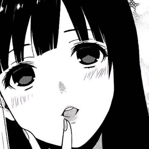 头像黑白动漫女生头像
