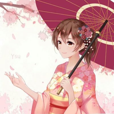 淑女卡通头像小清新情侣头像