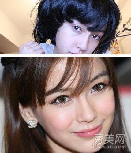 卸妆后的15岁杨幂宝宝的卸妆和吓人的星星