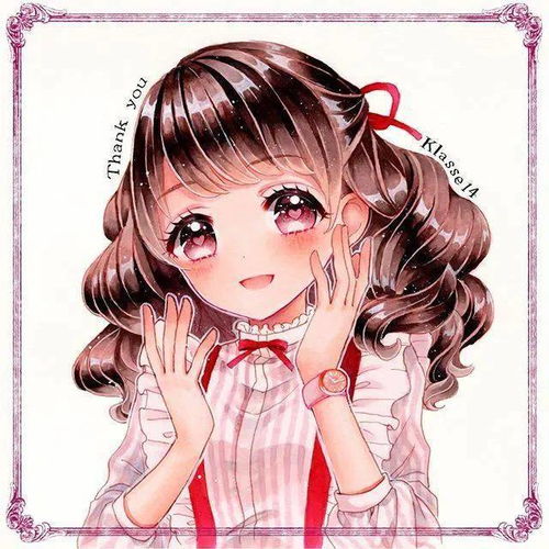 炒鸡可爱仙气的动漫人物女生马克笔插画线稿
